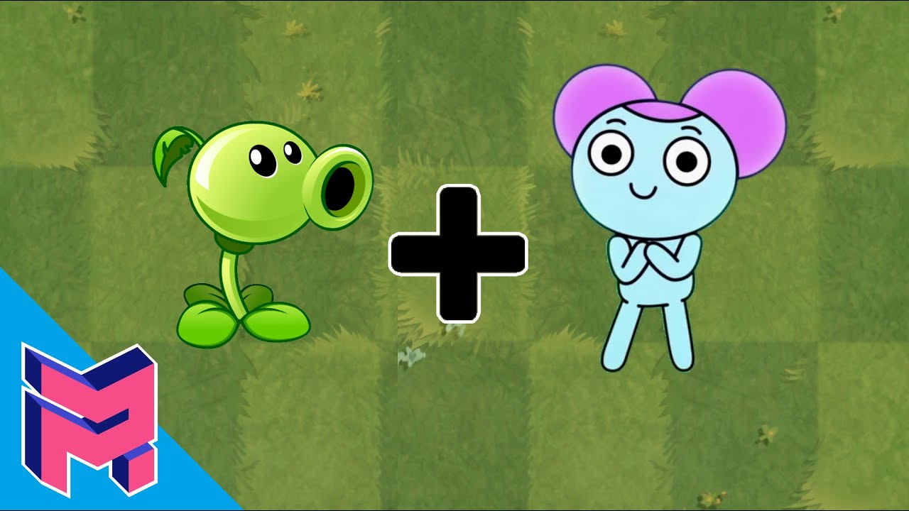 Pibby + Peashooter - Plants vs Zombies Animation Cartoon