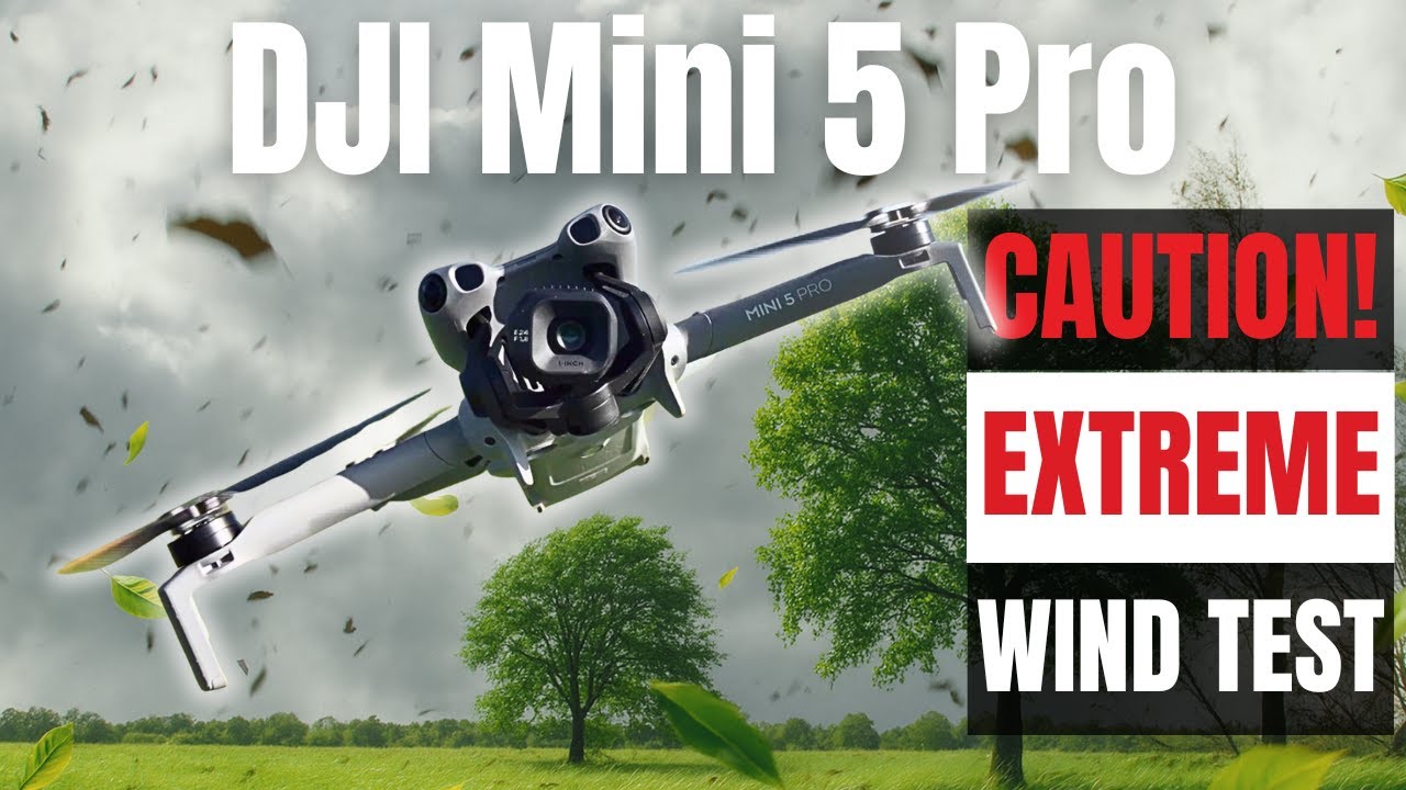 DJI Mini 5 Pro — полёт в шторм! Испытание в условиях экстремального ветра