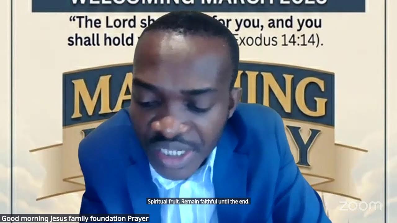 Good morning Jesus family foundation Prayer's Personal Meeting Room