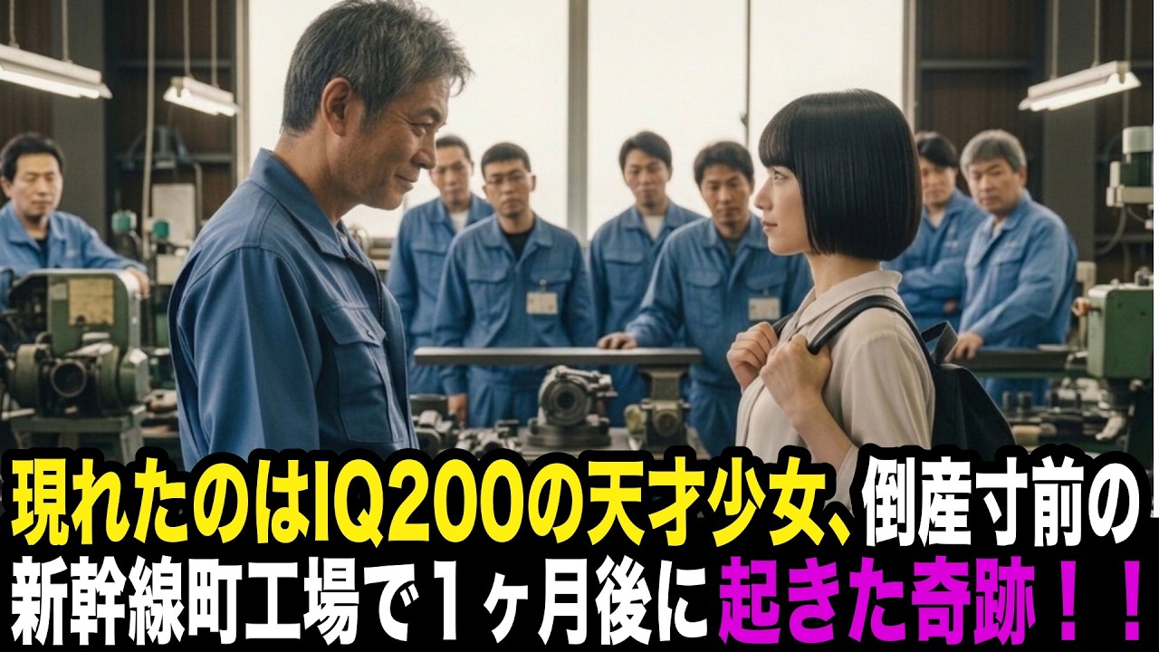 中卒ですが……現れたのはIQ200の天才少女。 倒産寸前の新幹線工場で１ヵ月後に起きた奇跡！