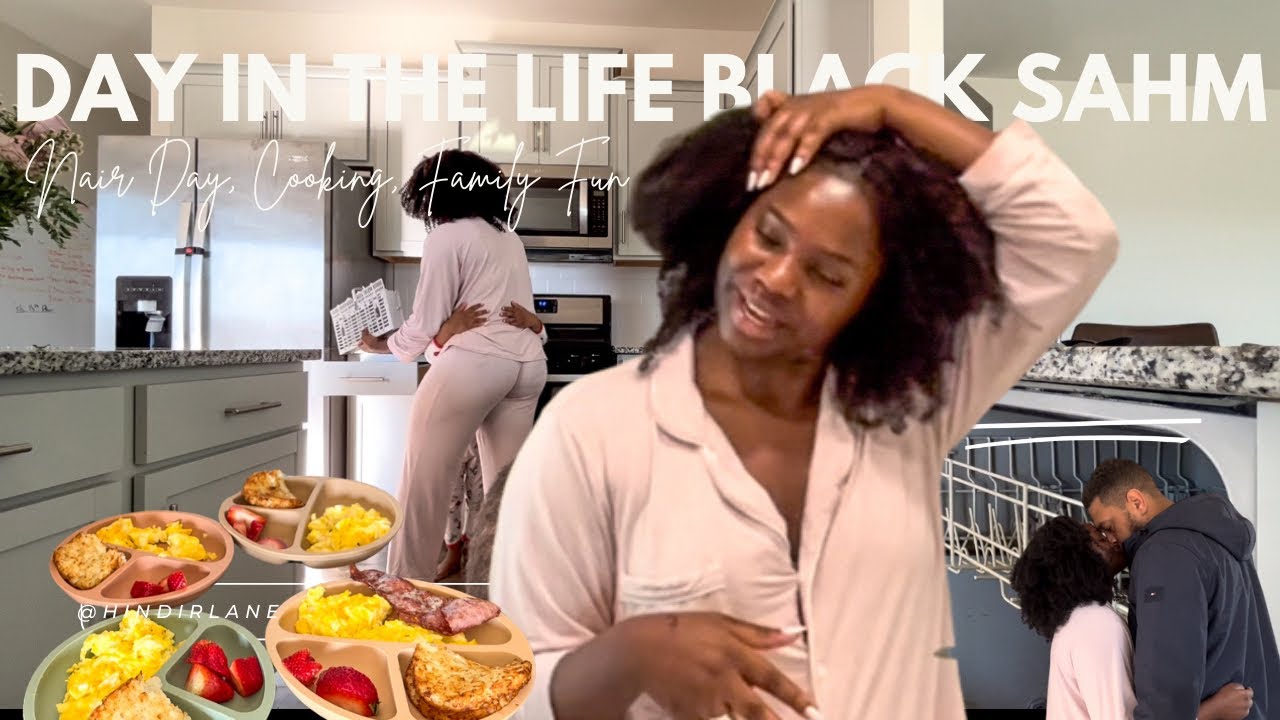Реалистичный день из жизни: Black SAHM | Простые блюда, укладка и уборка