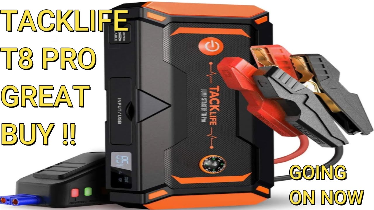 TACKLIFE T8 PRO Jump Starter - Review & Sale