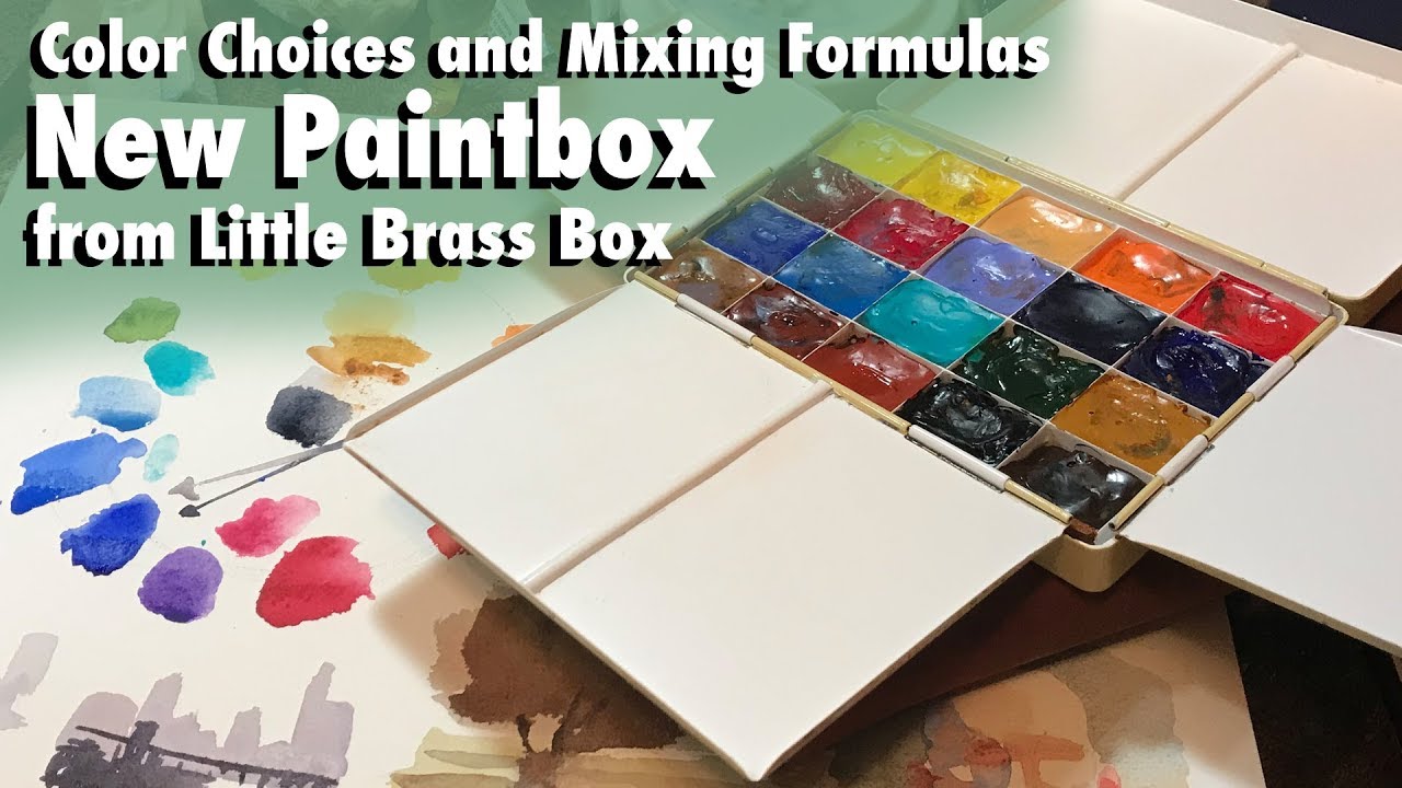 New Roberson Paintbox from Little Brass Box | Color Choices and Mixing Formulas