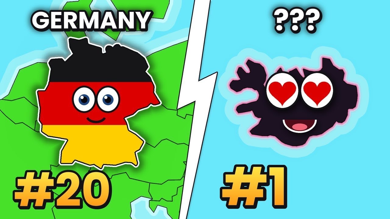 Top 20 Most Loved Countries 2026 (Map Animation)