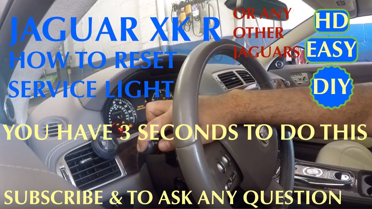 How to reset oil service light on Jaguar XK R V8 5