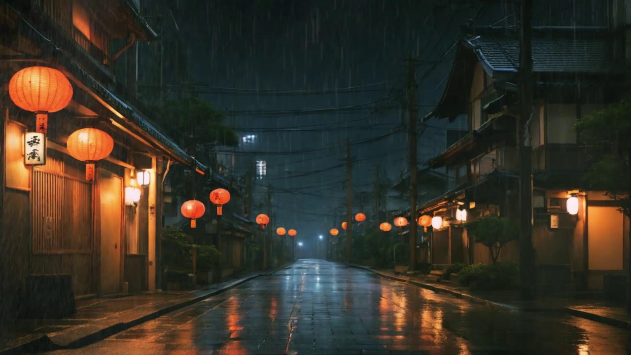 🌧️ Tokyo Rain Lofi Ambience 🎧 | Relax & Sleep to Soft Sounds ☕