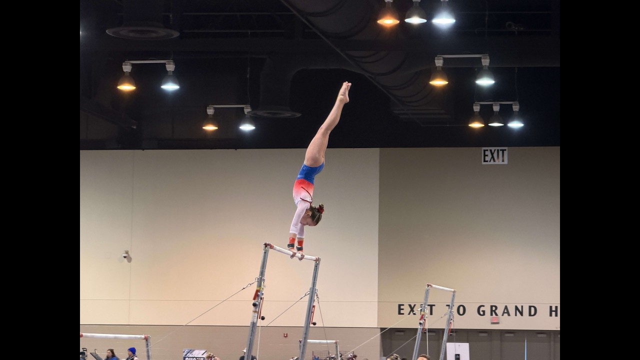 The Work Continues 💫 | Sophia Level 7 River City Roundup Highlights | Omaha, NE #gymnast #athlete