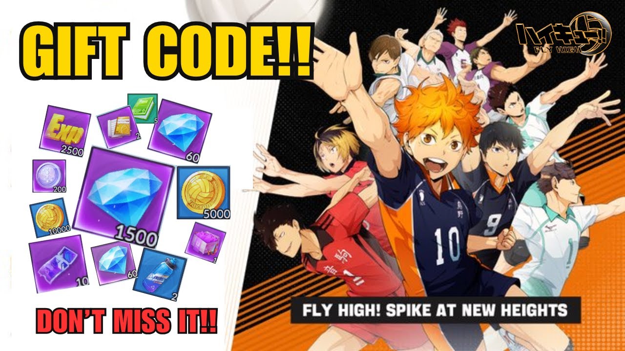 ALL GIFT CODE!! - HAIKYU!! FLY HIGH