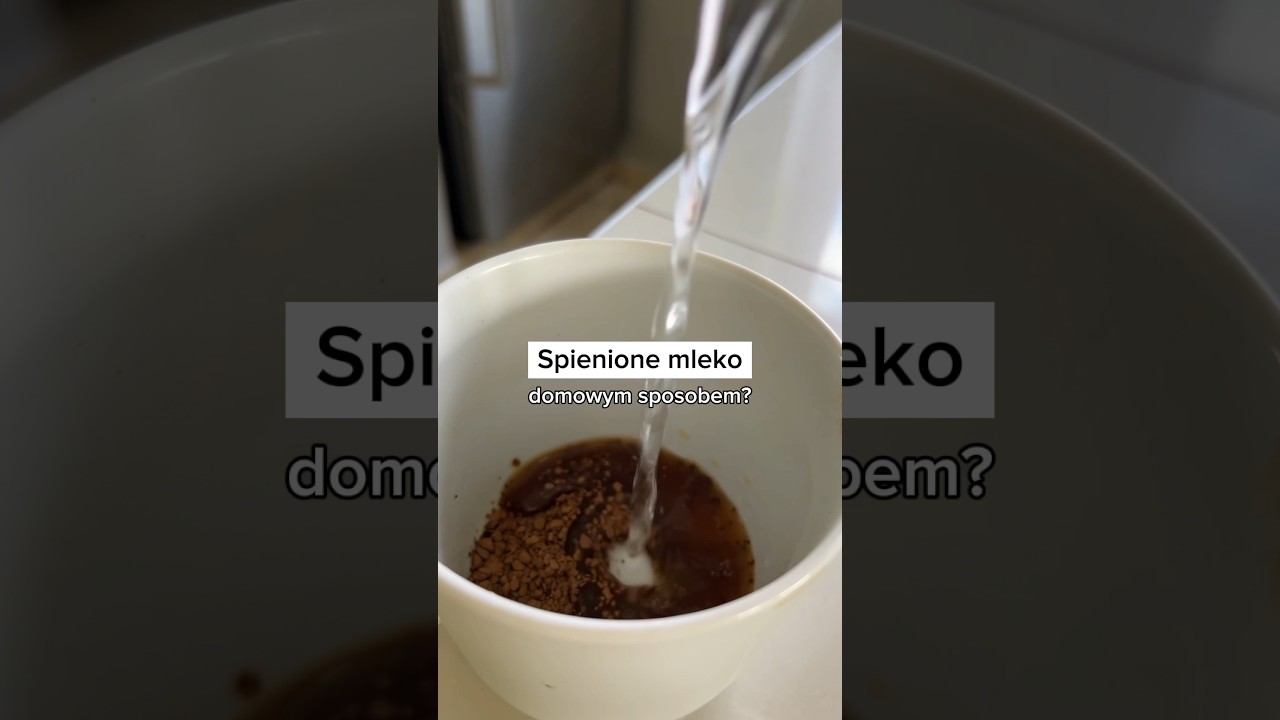 Spienianie mleka w domu bez sprzętu #mleko #kawa #domowesposoby #kuchnia #lifehack #barista
