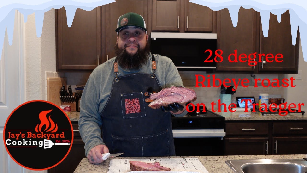 28 degrees? Let's fire up a Ribeye!!