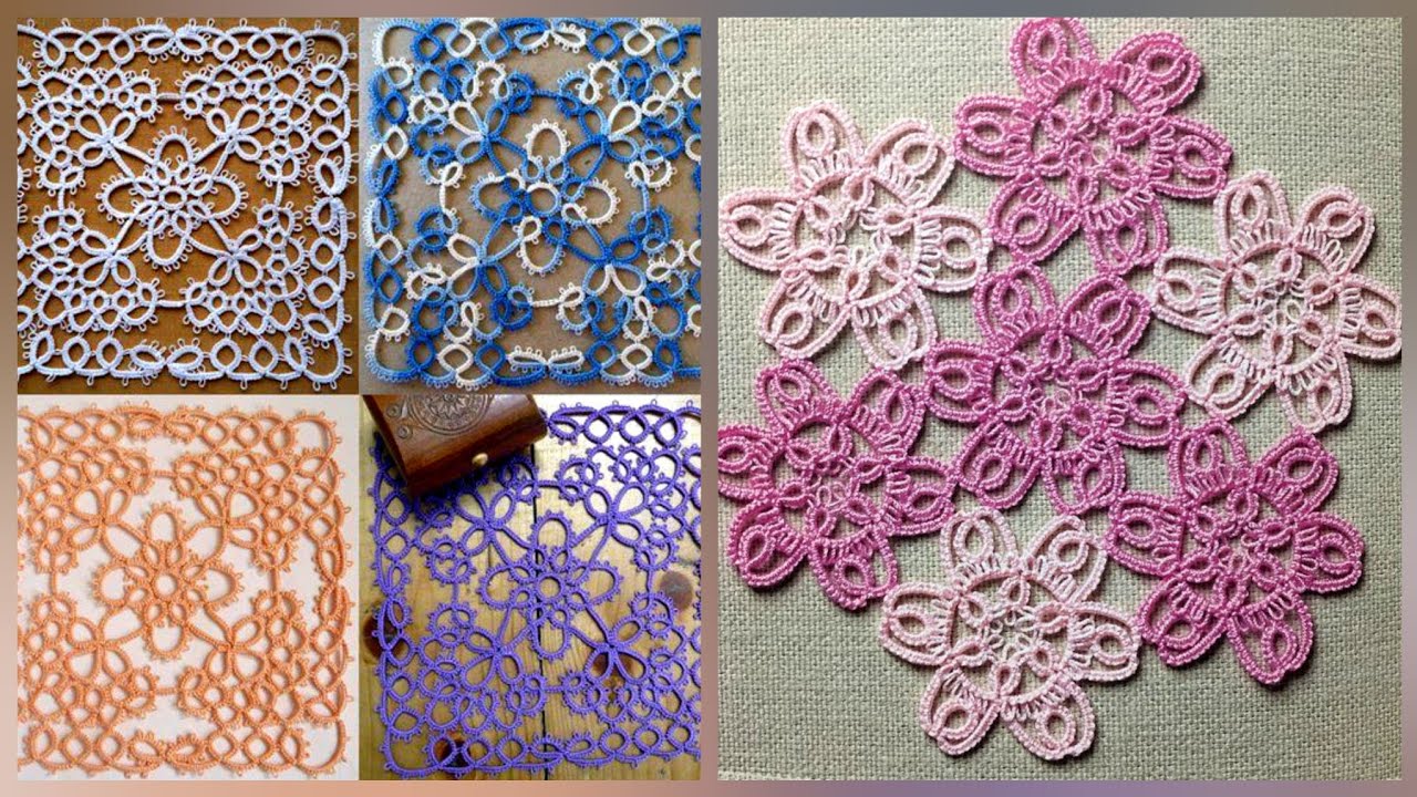 Shuttle and tatting pattern design ideas for home decor table decor and wall decor ideas
