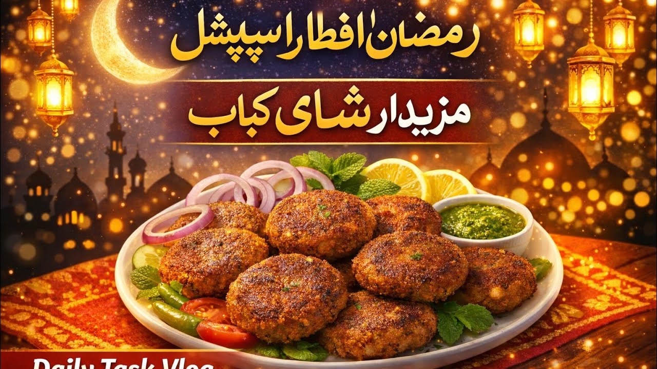 مزیدار شامی کباب ریسپی | رمضان افطار اسپیشل | Daily Task vlog