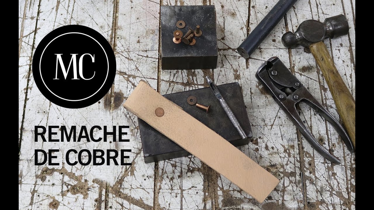 Como colocar remaches de cobre.