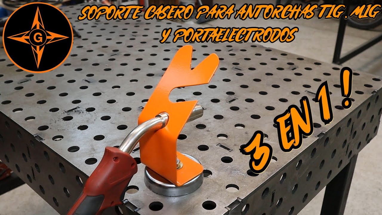 SOPORTE CASERO PARA ANTORCHAS MIG , TIG Y MMA 3 EN 1 / GINESSOT