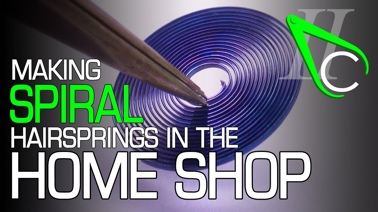 The Process of Making Spiral Hairsprings In The Home Shop #watchmaking