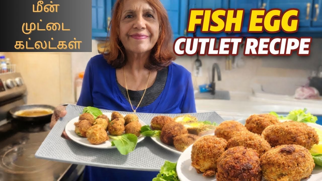 Fish 🐠 egg cutlet recipe with Emily Vino மீன் முட்டை கட்லெட் செய்முறை