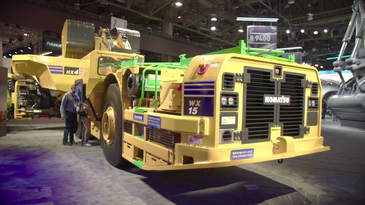 Komatsu HX45 underground mining truck walkaround at MINExpo 2024