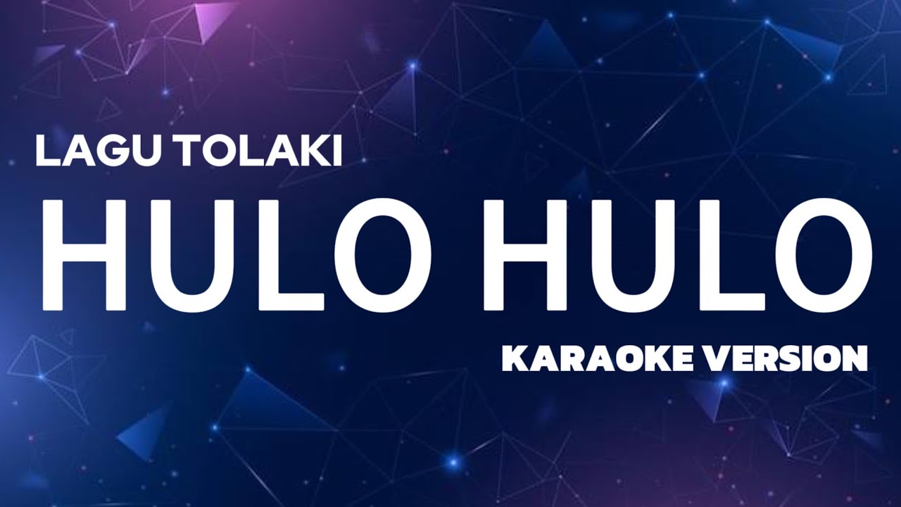 GAMBUS SUKU TOLAKI ||  HULO HULO KARAOKE ||  KARAOKE AKUSTIK TOLAKI