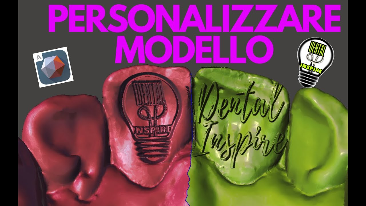 MESHMIXER DENTAL:  PERSONALIZZARE MODELLO, SCRITTE E LOGHI!