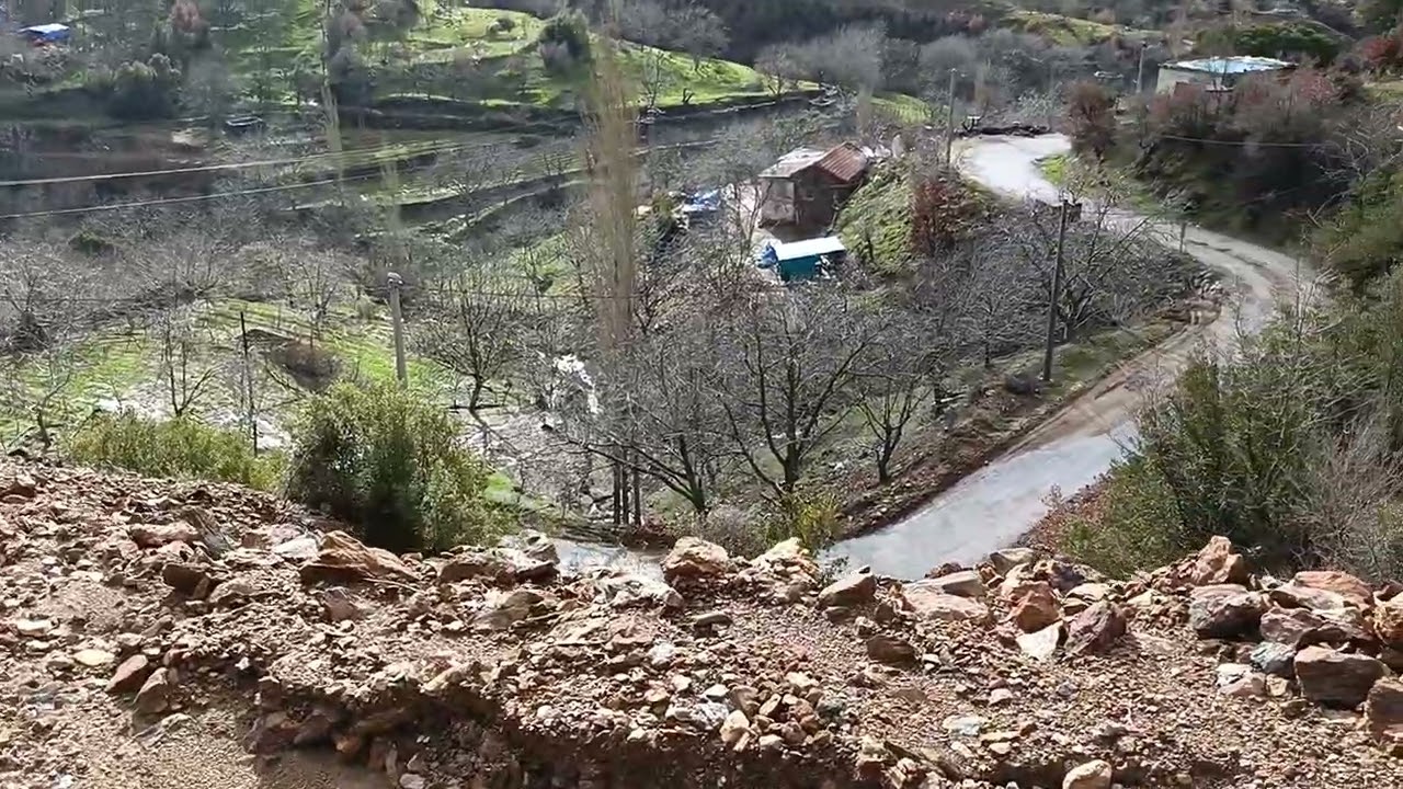 Yamandere 2026 Şubat yağmurları ardı ilk gün. 