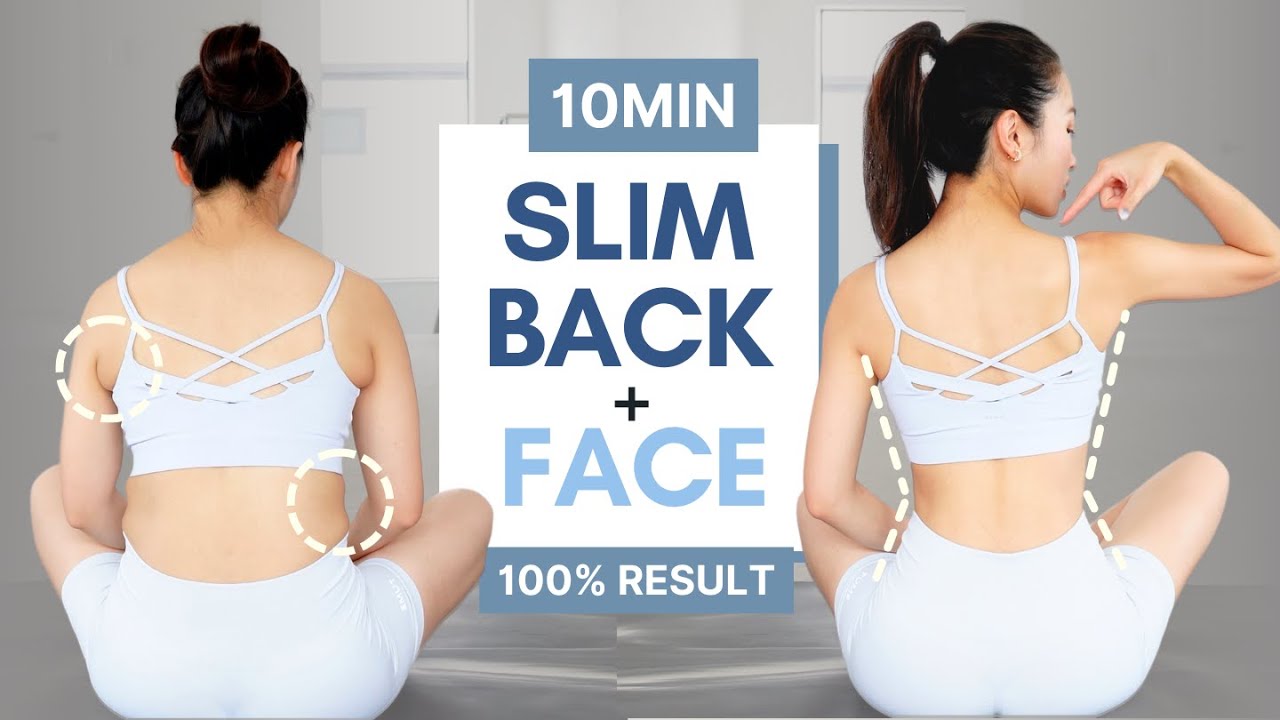 Lose Back Fat & Slim Face in 14 Days (100% Feels Good & Visible Result) Sharp V-line, No Double Chin