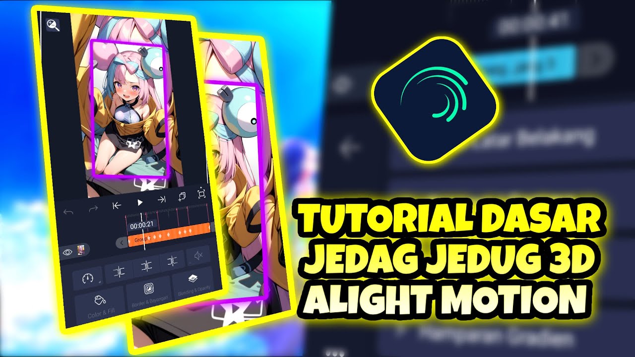 Tutorial Dasar Membuat Jedag Jedug 3D Alight Motion Untuk Pemula