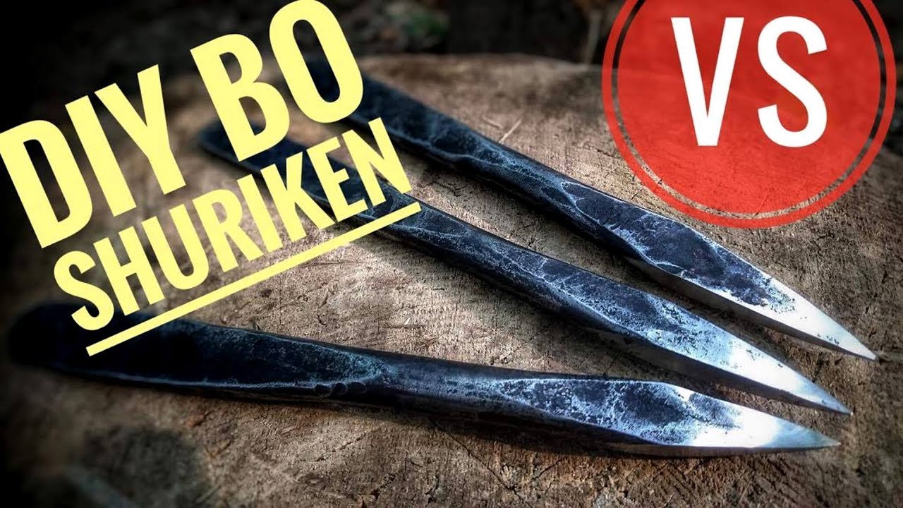 DIY Bo Shuriken VS Kevlar/Broken Riot Shield/Skateboard (Penetration Test)
