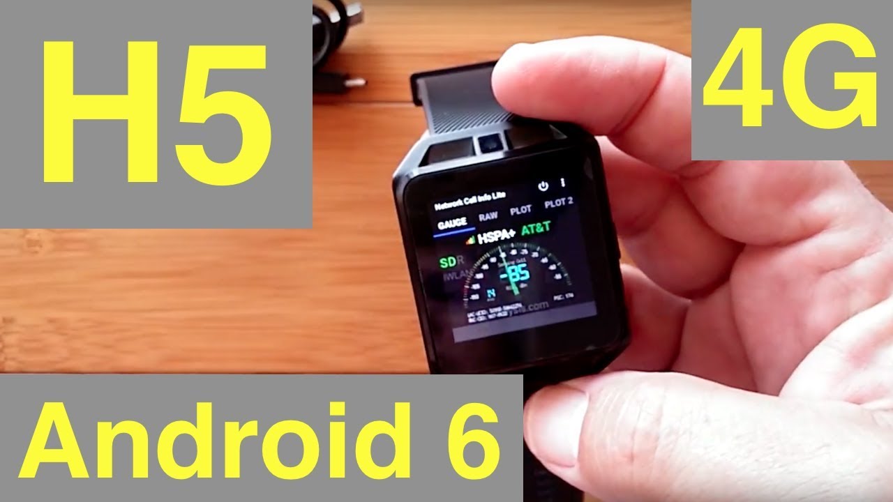 Microwear H5 Android 6 Smartwatch with 4G Cellular: Unboxing & Review