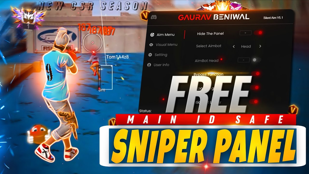 FREE FIRE PC PANEL OB52 🎯COVER SILENT AIM PANEL | EVERY DAY FREE PANEL FOR ALL SERVER SAFE