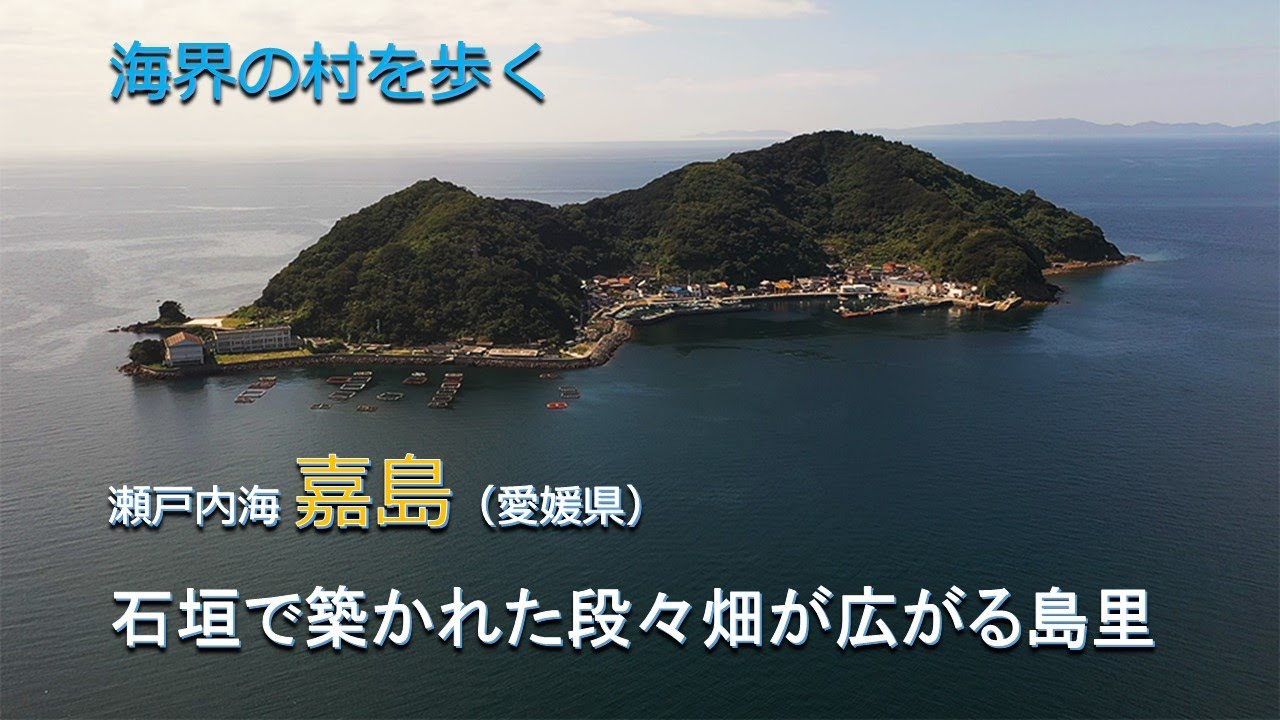 海界の村を歩く 瀬戸内海 嘉島（愛媛県）／石垣で築かれた段々畑が広がる島里