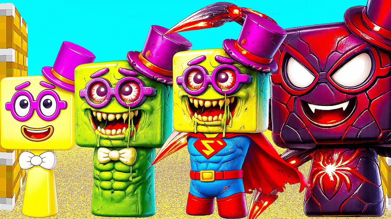 Cursed Sprunki OC: Twenty (From Numberblocks) Phase 1 To Phase 8 Added To Minecraft PE