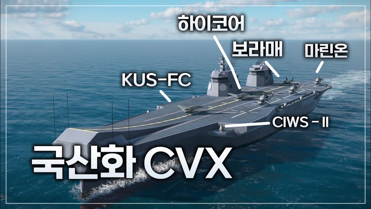 드디어 국산화된 한국 경항모 CVX! 그대로 온라인에서 몰아봤는데?