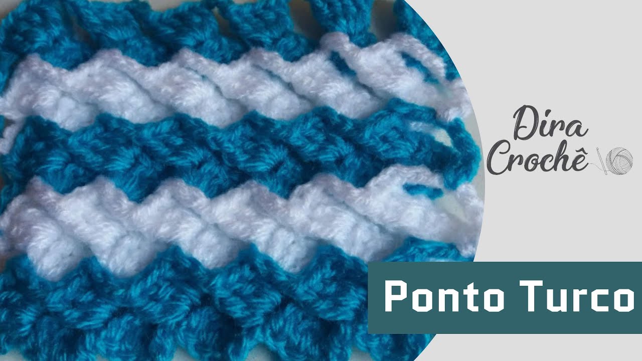 Ponto Turco ideal para mantas, blusas,  colchas.........