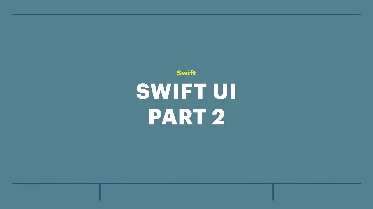 Занятие 23: SwiftUI | 2 -  @EnvironmentObject, @Environment, ViewModifiyer, @ViewBuilder