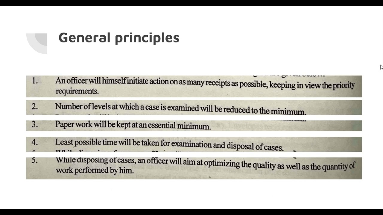 Office procedures - Part 3 - Handling of Receipts under Section Officer System