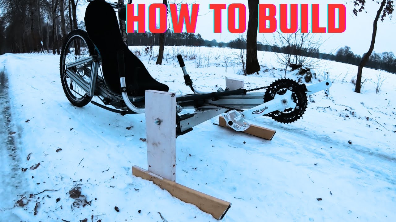 How to build a human powered snowmobile.