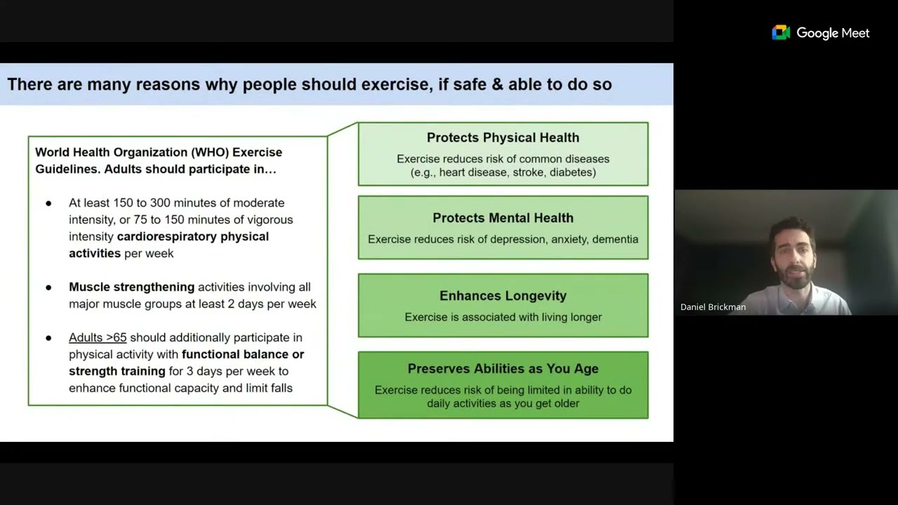 An Update on Exercise in People at Genetic Risk of ALS & FTD:  Daniel Brickman, PHD