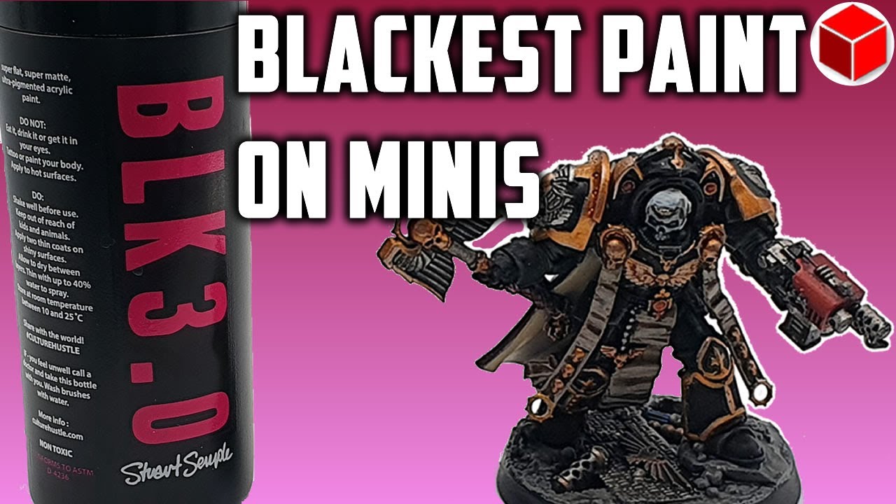 Painting Miniatures with the Blackest Black Acrylic Paint - Black 3.0