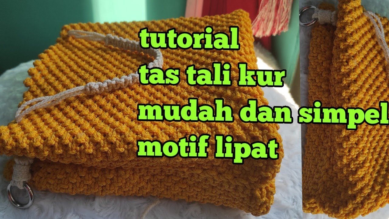 Tutorial tas tali kur simpel, mudah dan cantik
