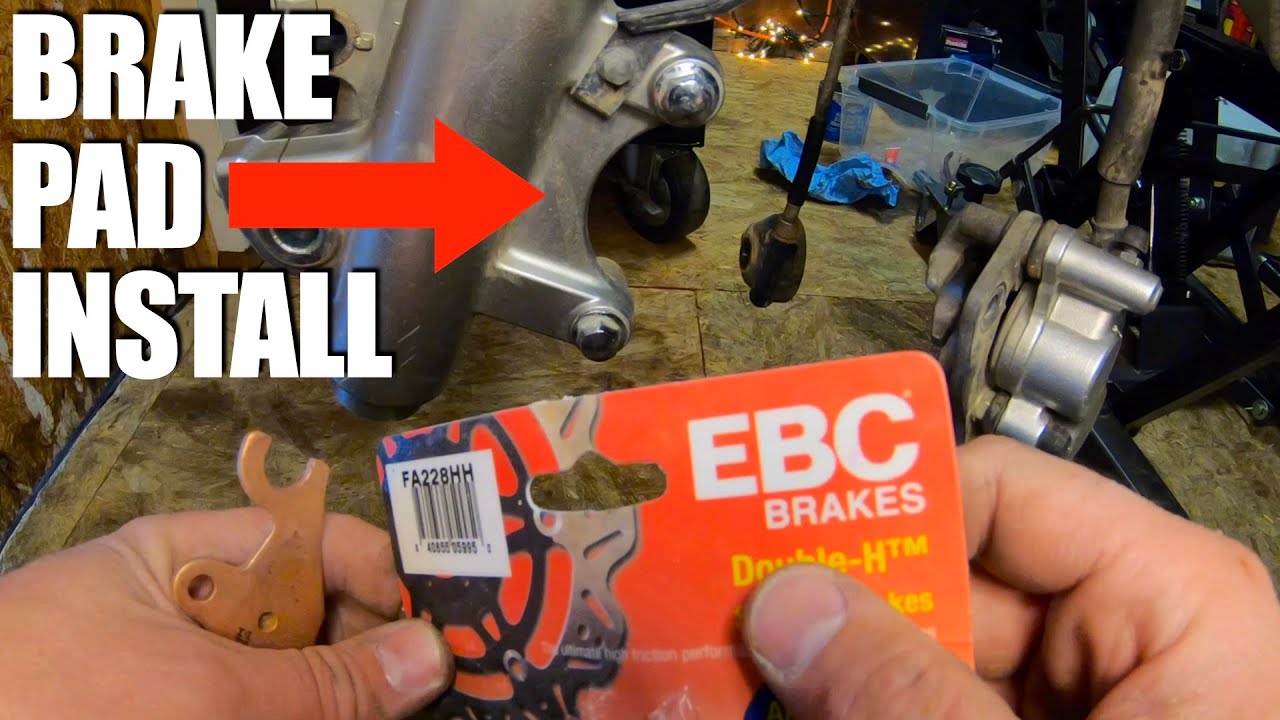 Front Brake Pad Install Kawasaki KLR650 1st 2nd and 3rd GEN