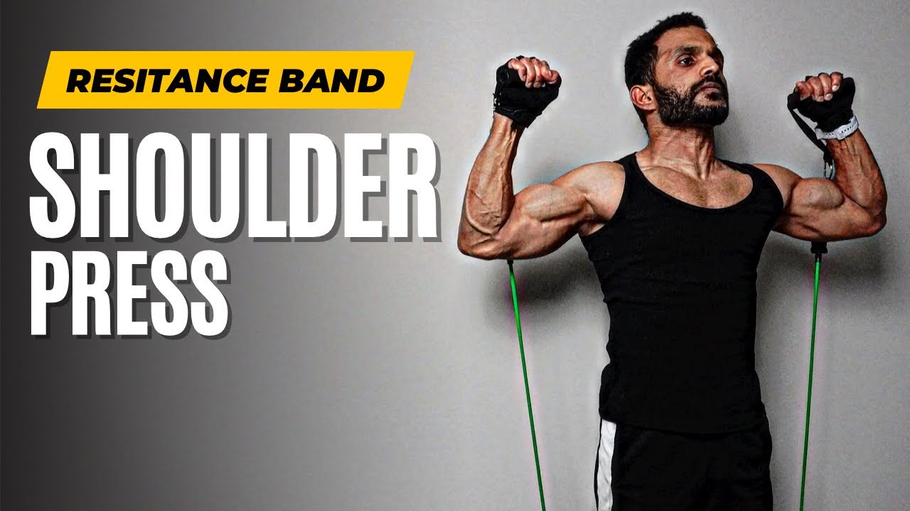 How To Do Shoulder Press With Resistance Band | Shoulder Workout | Fitness My Life