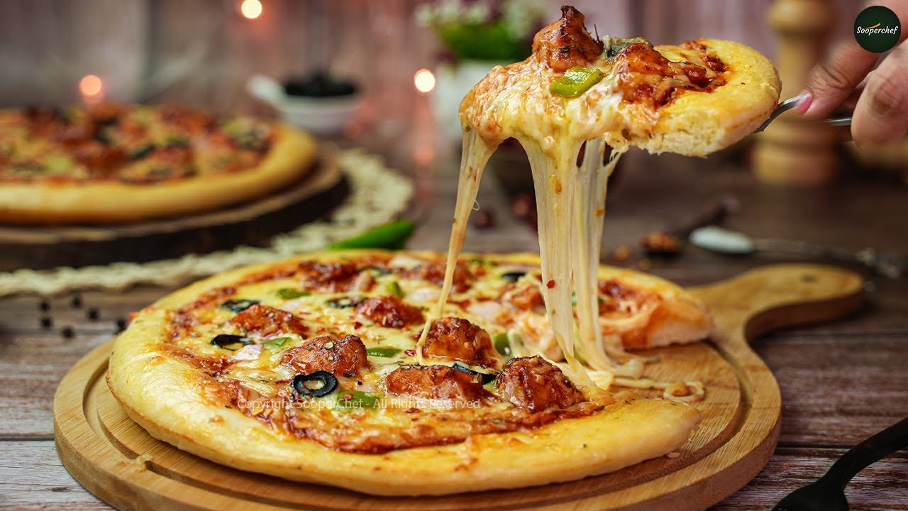 Chicken Manchurian Pizza Recipe By SooperChef