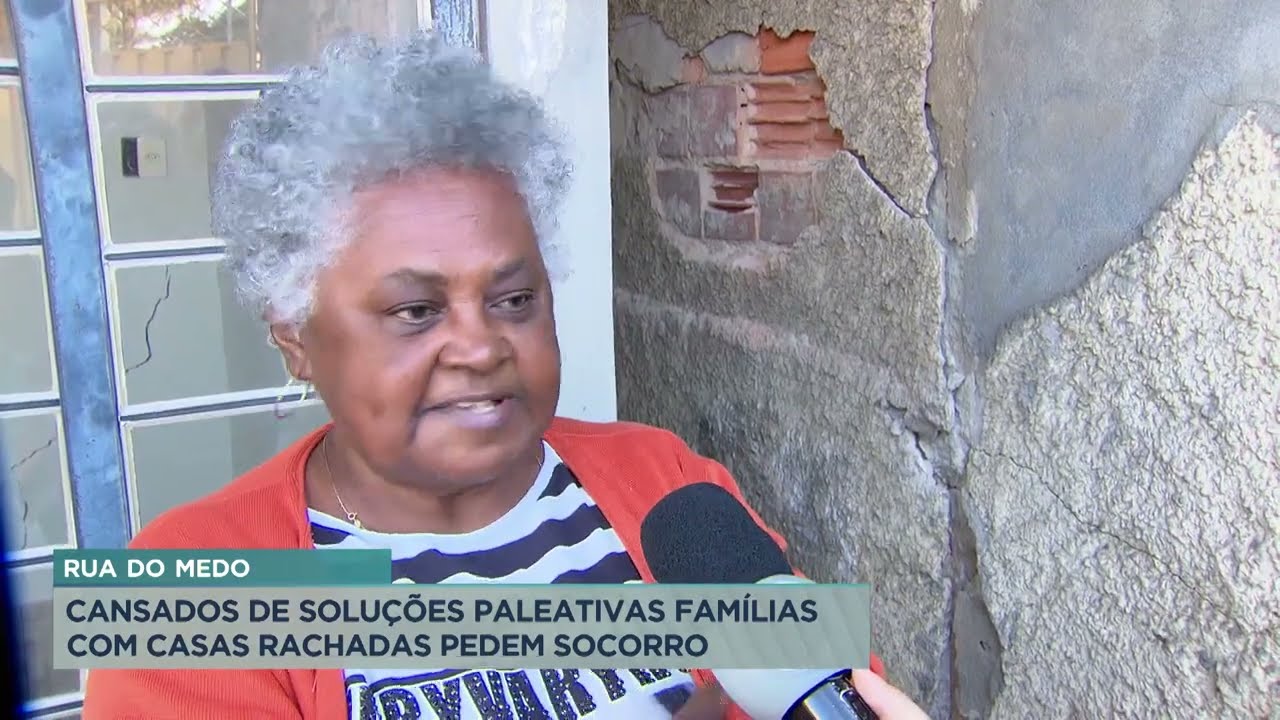 Moradores se preocupam com rachaduras em casas de Contagem (MG)