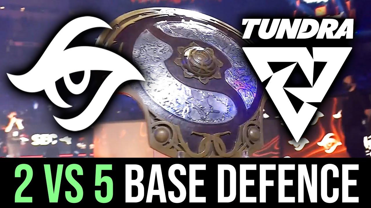 Secret vs Tundra - 2 vs 5 ЗАЩИТА БАЗЫ