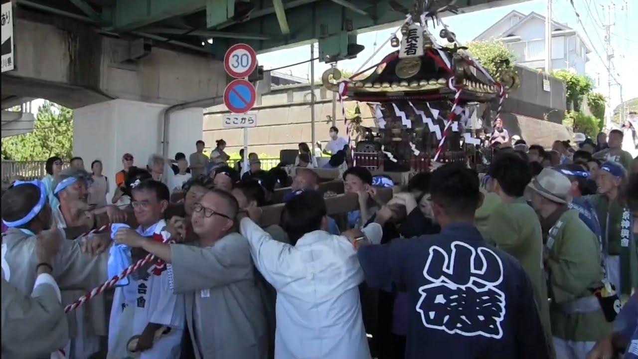 令和７年 大磯高来神社夏季例大祭　浜降り