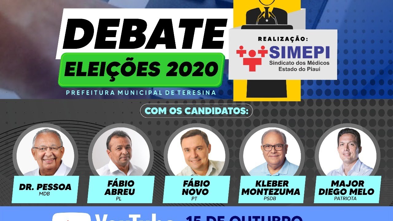 Debate 2020 - Prefeitura Municipal de Teresina - SIMEPI