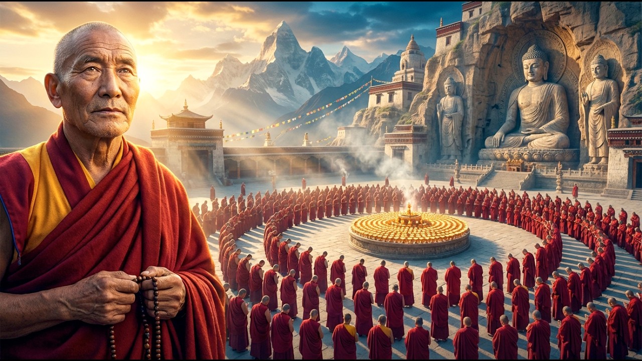 Tibetan Monks Chant Om Mani Padme Hum — Powerful Mantra for Meditation, Calm Mind & Healing