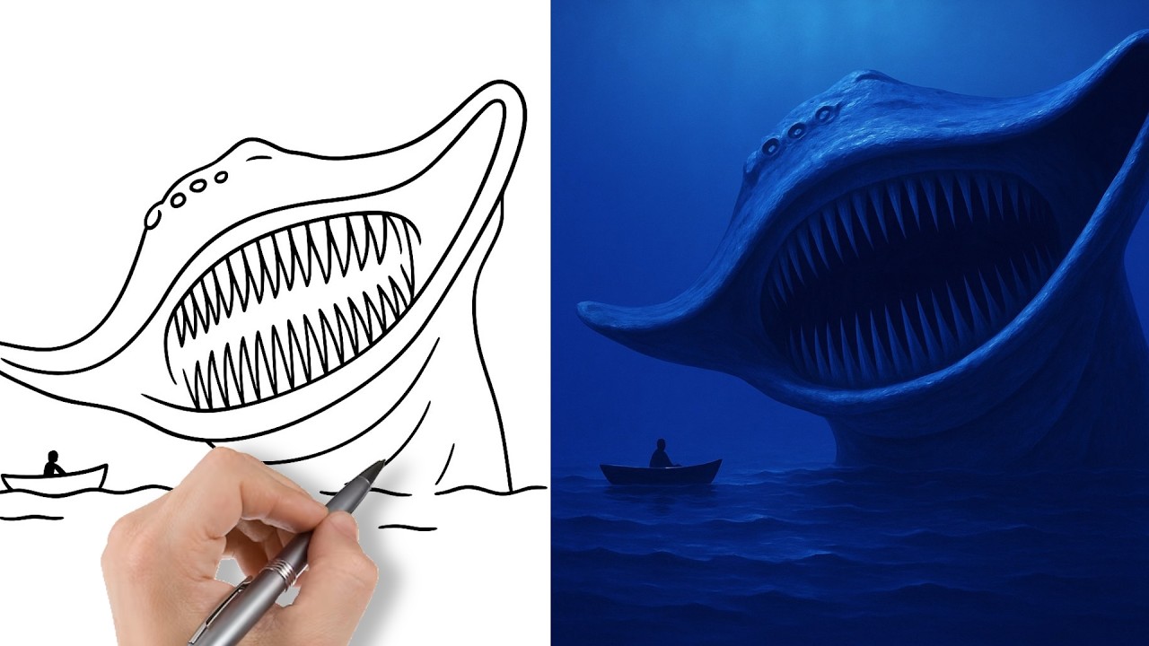How to draw el gran maja - step by step