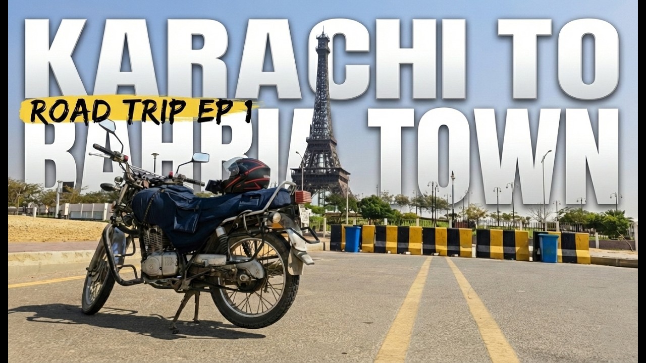 Moto Vlog Karachi To Bahria Town | Highway Ride | Suzuki Gs150