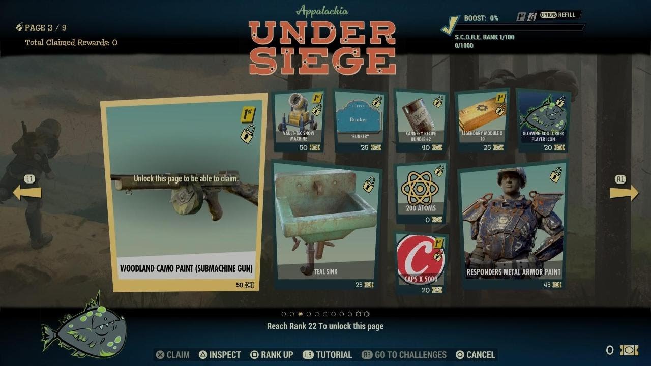 Appalachia Under Siege - Season Rewards